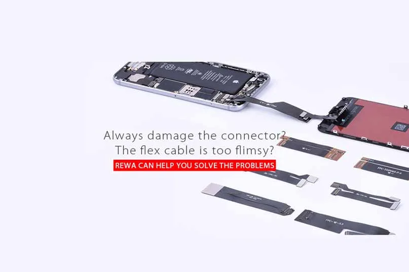 Probar extensores de cable flexible para modelos de iPhone