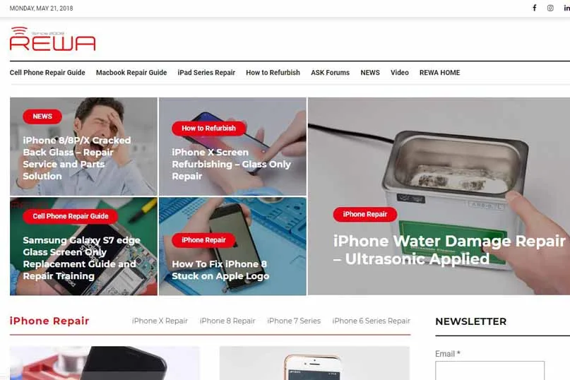 Présentation du nouveau site web de REWA