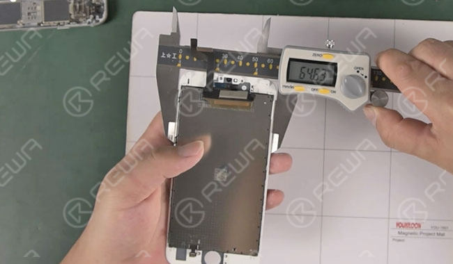 iphone lcd-bildschirm abmusterungstest Dicke messen
