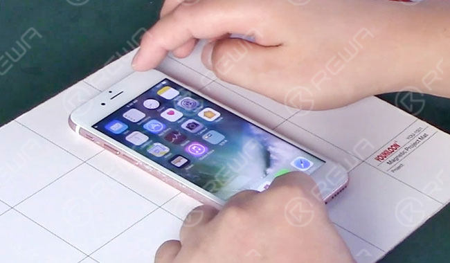 iphone lcd-bildschirm abmusterungstest Haftung der Hintergrundbeleuchtung prüfen