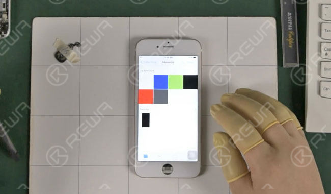iphone lcd-bildschirm abmusterungstest Prüfen Sie den reinen Farbbildschirm normal