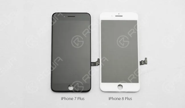 iPhone 8 plus schermo vs 7 plus schermo a confronto iphone plus screen vs hands comparison 2