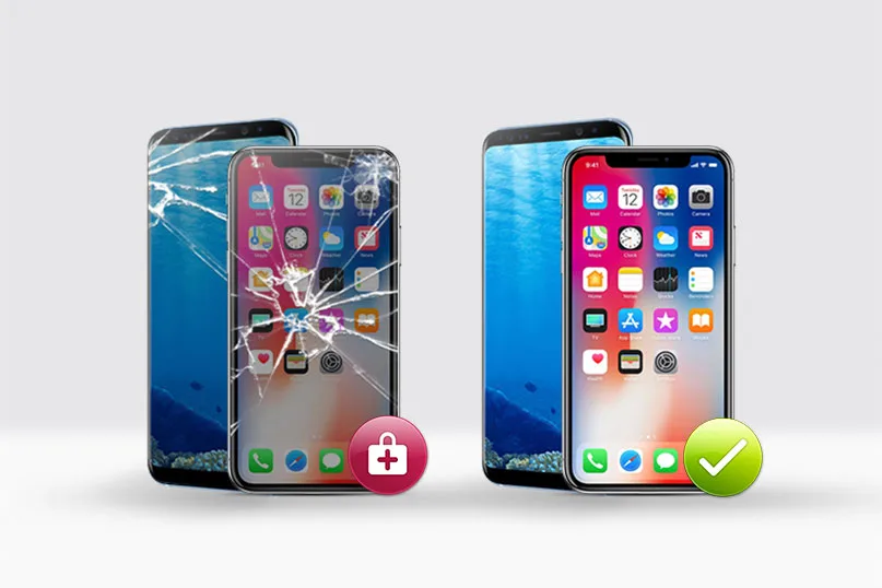 iPhone 8 Broken LCD Screen Refurbishing – Glass Only Repair