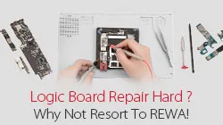 logic board repair is hard? just resort to rewa! La réparation de la carte logique est difficile ? Il suffit de recourir à REWA !