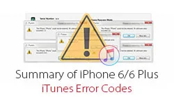 Comment réparer tous les codes d'erreur iTunes de l'iPhone 6/6 Plus