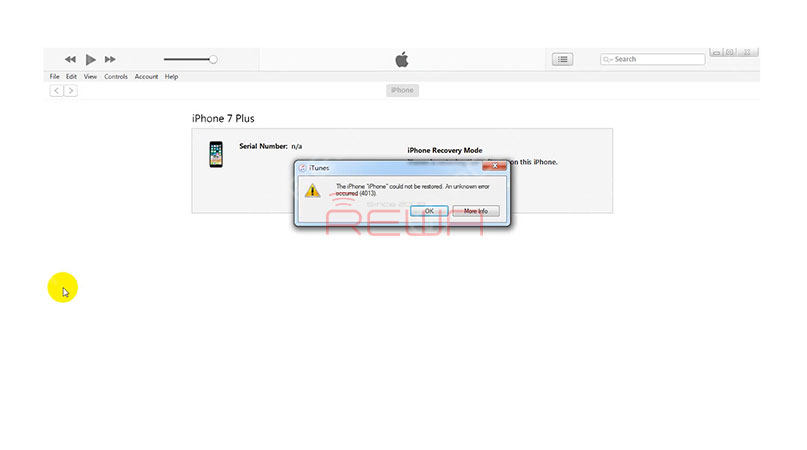 itunes fehler 4013 auf iphone 7/7 plus beheben - vollständige anleitung iTunes-Fehler 4013 auf dem iPhone 7/7 Plus beheben