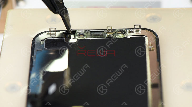 iphone x broken glass screen refurbishing Bezel Removing
