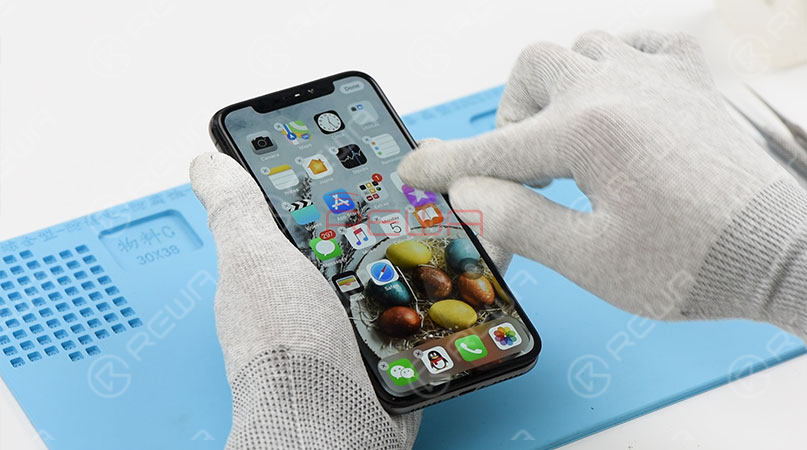 iphone x broken glass screen refurbishing Screen Testing