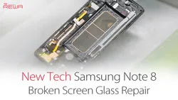 Nueva Tecnología – Reparación de pantalla de cristal rota para Samsung Note 8