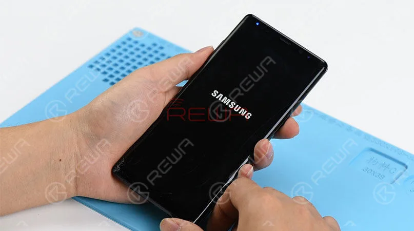 réparation de l'écran brisé du samsung galaxy note 8 Test de l'écran fissuré