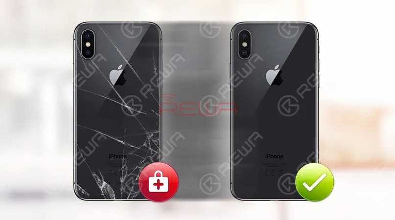 iPhone X/8 Plus/8 vetro posteriore di separazione con macchina laser