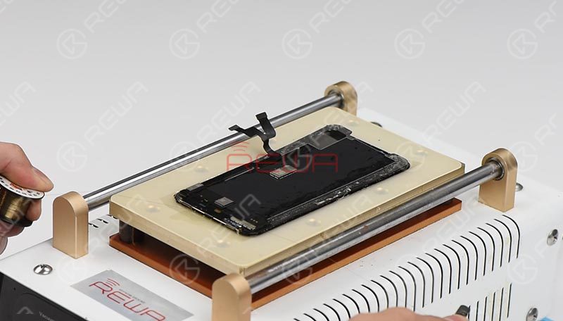 iphone xs/xs max broken screen glass only repair - step by step Glass Lens Separating