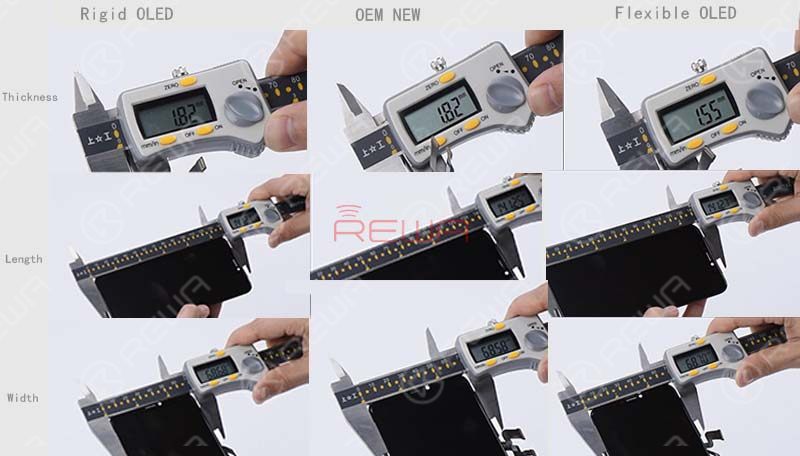 Prueba de comparación de pantallas genéricas de China para iPhone XS