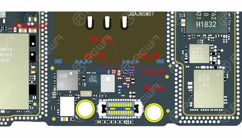 iphone xs max hack - single card to physical dual sim card iPhone XS Max Motherboard Soldering