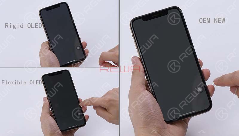 Prueba de comparación de pantallas genéricas de China para iPhone XS