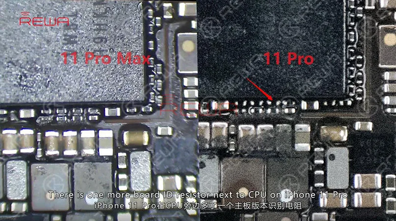 Compare the logic board of iPhone 6s and that of iPhone 6s Plus. There is one more board ID resistor on iPhone 6s Plus. This one is R0407 as mentioned above. And we can just remove it with tweezers. Then get the logic board of iPhone 6s Plus installed to the housing. Connect the phone to the computer with the USB cable. We can see on the interface of 3uTools that the phone has entered DFU mode. And the phone has been turned into iPhone 6s. We can write firmware of iPhone 6s to the phone. However, sockets of iPhone 6s’s display connector and touch connector are different from those of iPhone 6s Plus, iPhone 6s screen cannot be connected to iPhone 6s Plus’s housing.