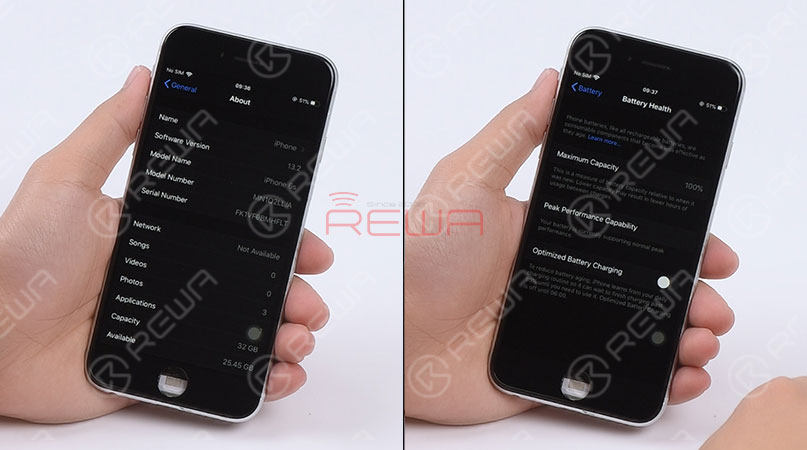 Prueba de compatibilidad de la pantalla y la batería del iPhone Aftermarket con iOS 13