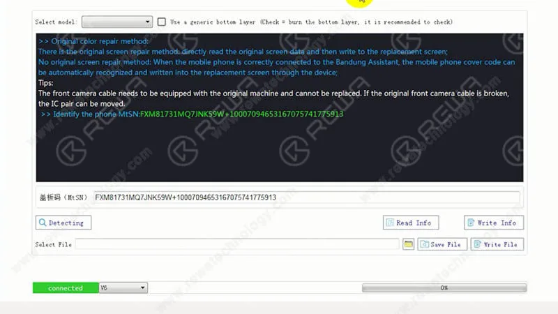 Fix iPhone True Tone Missing After Screen Replacement- REWA Selected Repair Programmer