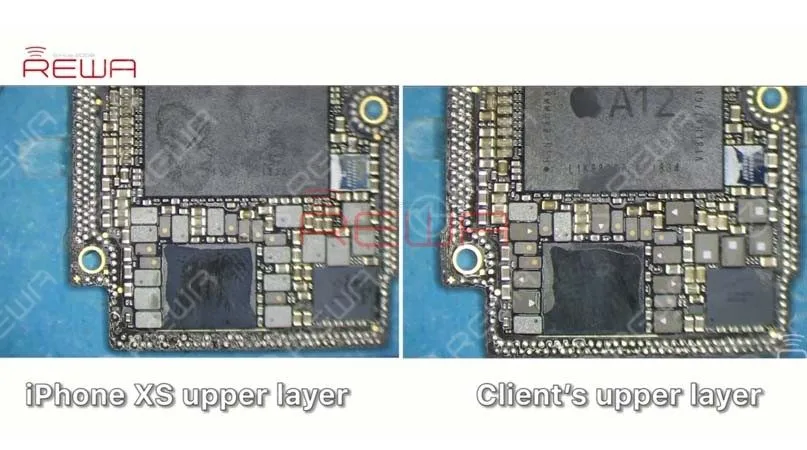 iphone xs max bildschirm flackern beheben Vergleich der oberen Schicht