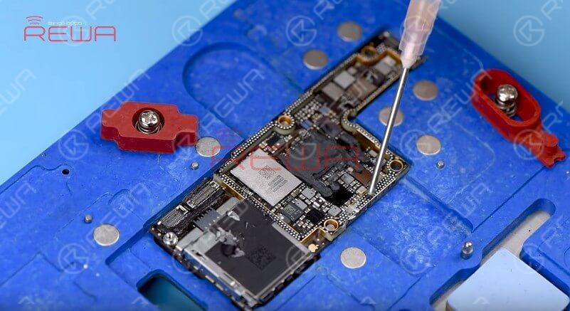 We need to re-solder the upper layer with the third space PCB.