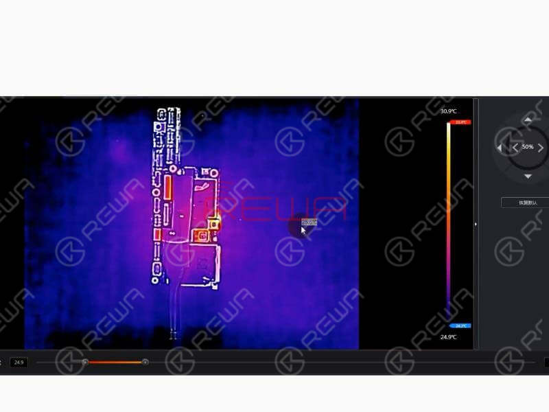iphone x won't turn on quick fix - thermal imager applied Put the motherboard under the Thermal Imager. Get the motherboard powered on. We can see clearly that C2647 is extremely hot. Judging by this, C2647 is probably damaged.