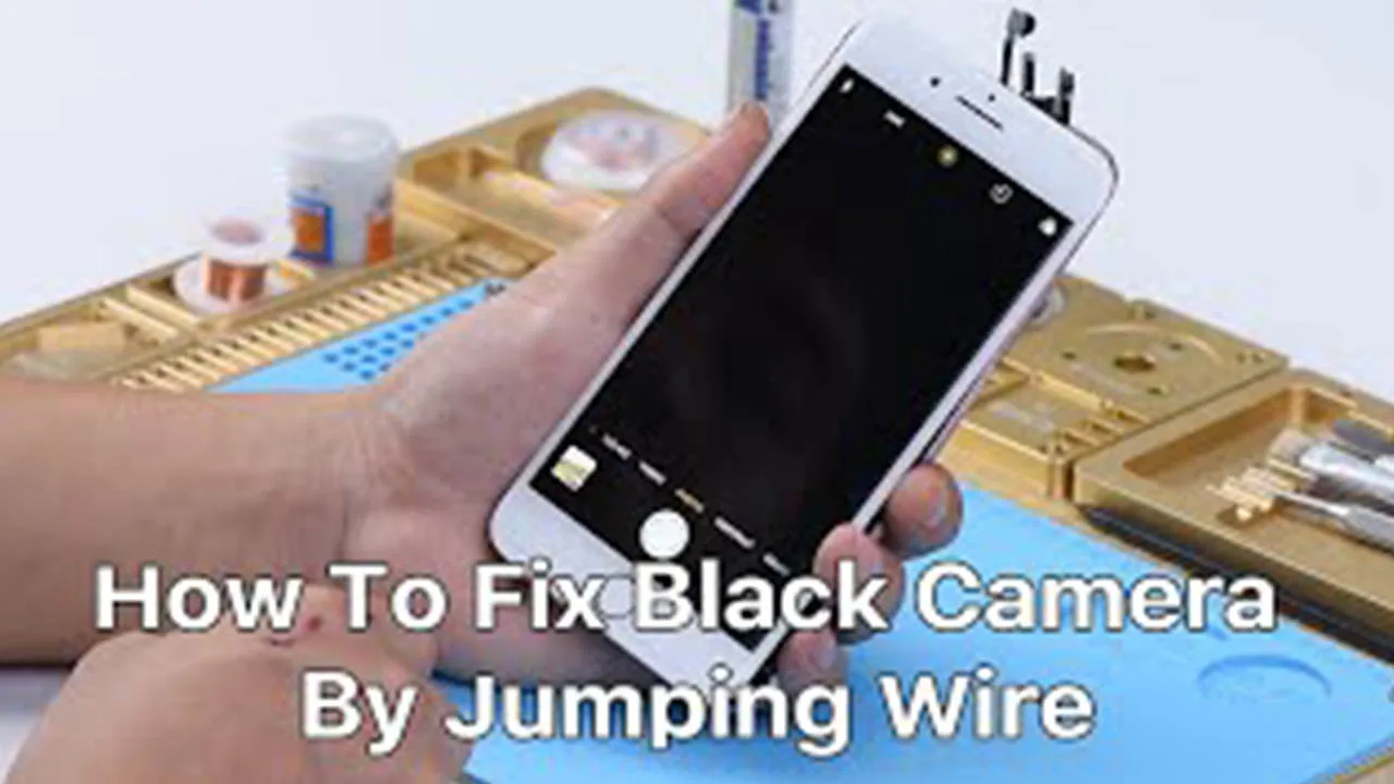 How To Fix Black Camera By Jumping Wire ( iPhone 7 Plus Demo )
