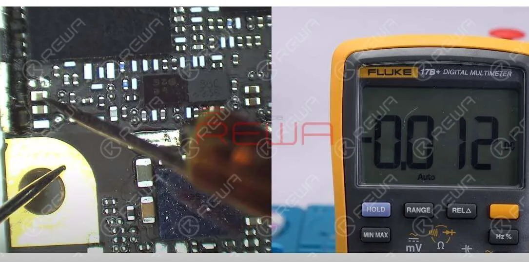 iphone 6 keeps searching for signal - logic board repair Next, let’s continue with the signal amplifier power supply voltage, VPA_APT. Measure the voltage value of corresponding capacitor, C4108. There is no voltage value. Normal voltage value should be 3V7.