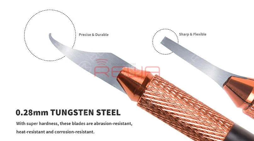 REWA Ausgewählte Holzgriff Klinge Set für Logic Board Chip entfernen