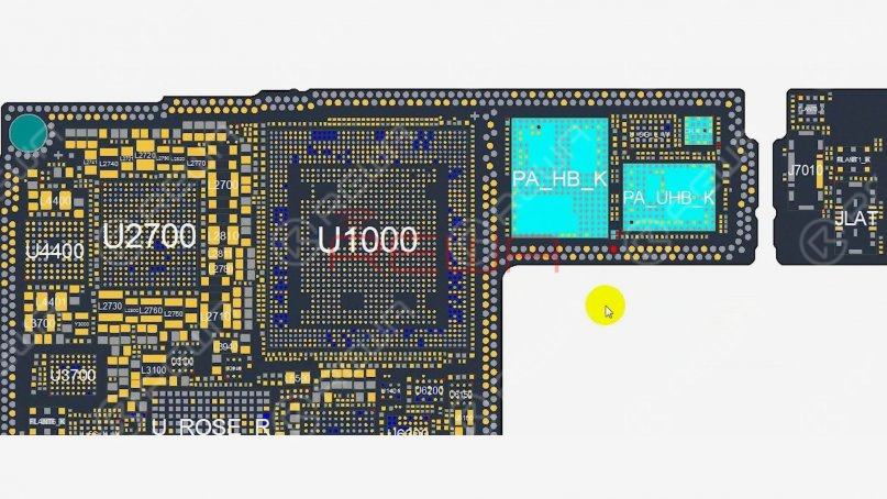 Open the bitmap and many associated components are seen on the circuit.