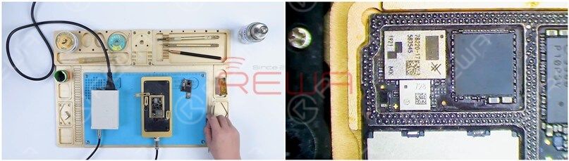 After reballing, put the signal board on the 185℃ Heating Platform to heat. When the solder balls are formed, turn the power off and cool the signal board.