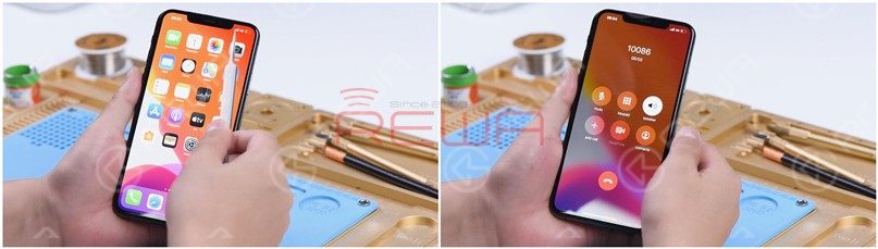 Turn the power off and cool the motherboard for 5 minutes. Then remove the motherboard and install it on the phone. The phone turns on normally and the 4G signal can be received. A phone call can also be made. The fault is cleared.
