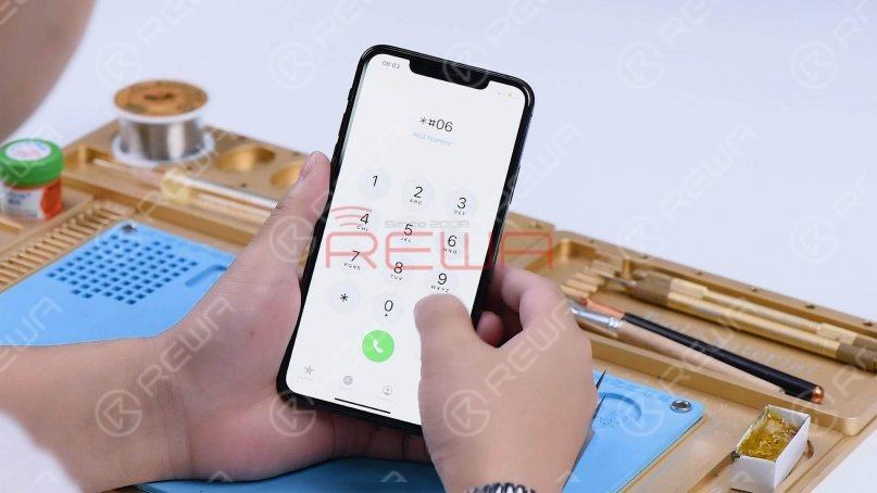 Dial *#06# and the IMEI can’t be seen.