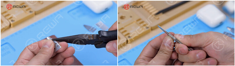 airpods charging case battery replacement - not charging issue Self-made disassembly tools for AirPods charging case