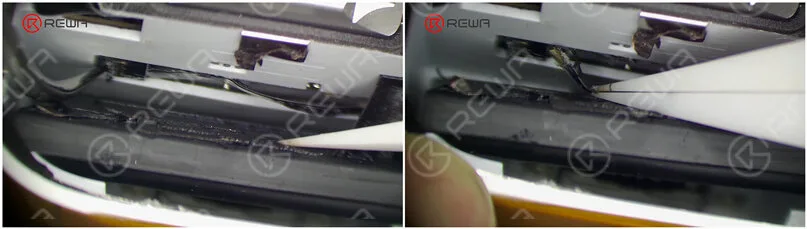 Retrait de la batterie de l'étui de chargement des AirPods