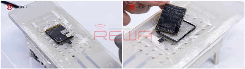 apple watch series 3 glass replacement Next, separate the glass with Cutting Wire. Pull the Cutting Wire slowly and the glass is successfully separated.