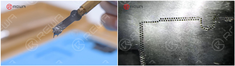 applying solder paste