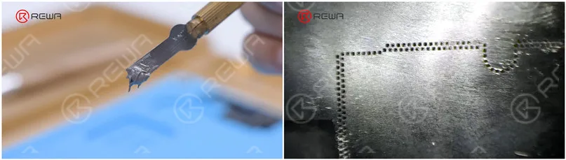 applying solder paste
