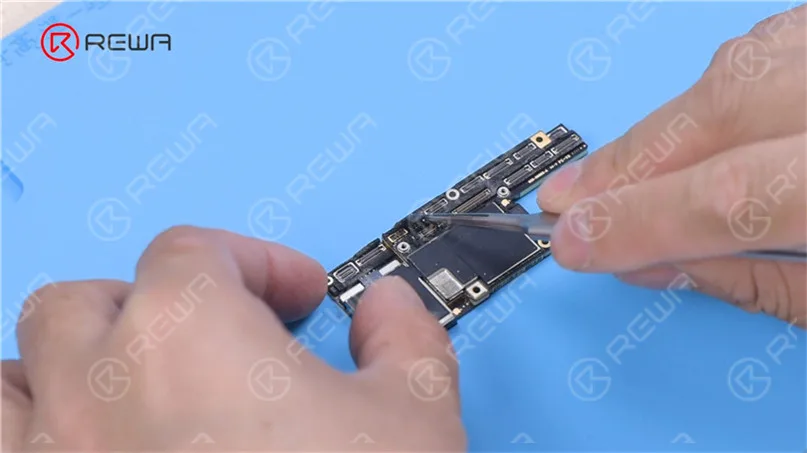 Peel off foam on the motherboard