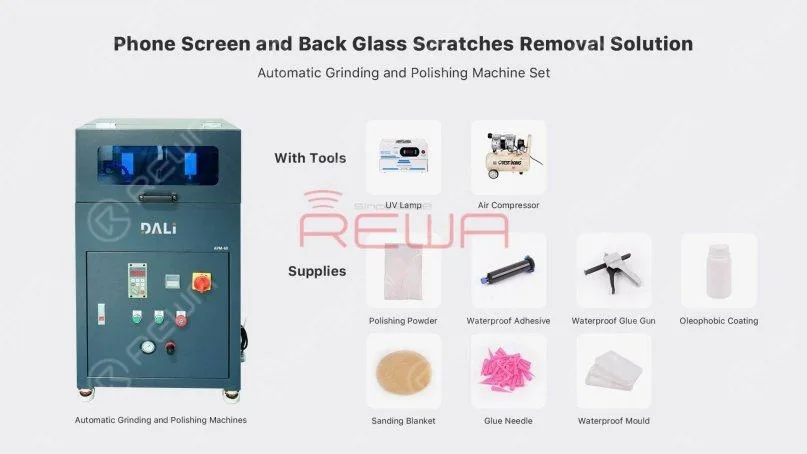remove phone screen/back glass scratches in 6 mins by grinding & polishing Remove Phone Screen/Back Glass Scratches in 6 Mins By Grinding & Polishing