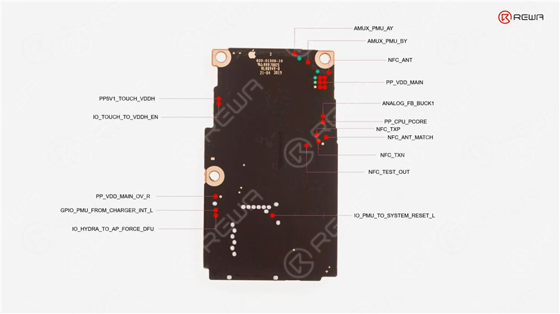 distribuzione dei chip della scheda madre di iphone 11 pro Distribuzione dei chip della scheda madre di iPhone 11 Pro