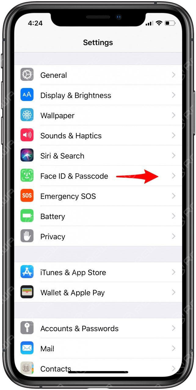 face ID on iPhone X
