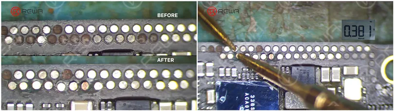 Innovativer Weg zur Reparatur von fehlenden Motherboard-Pads - REFOX Lötöse