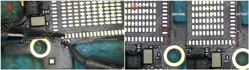 Innovativer Weg zur Reparatur von fehlenden Motherboard-Pads - REFOX Lötöse