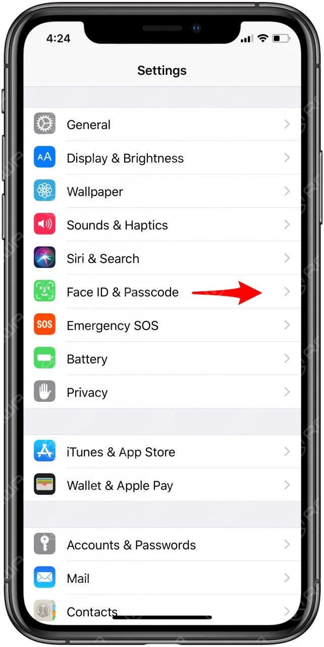 face ID on iPhone X