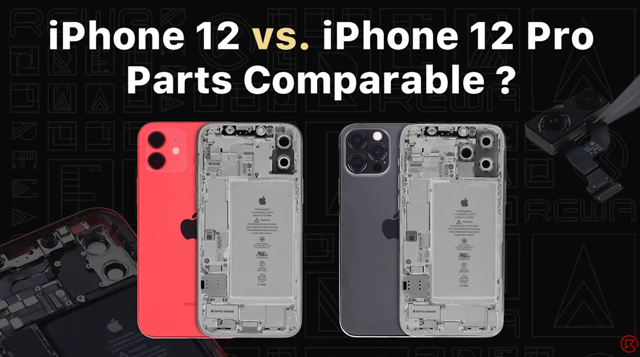 iPhone 12 vs. iPhone 12 Pro : Test d'échange de pièces par REWA LAB