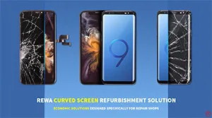 La última solución de reacondicionamiento de pantallas OLED curvas V5.0 (Demo Galaxy S9)