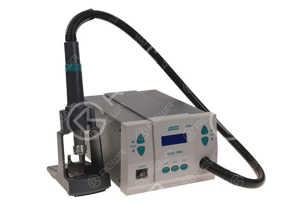 quick 861dw Heißluftpistole Rework Station: ein Präzisionswerkzeug für das Löten von Leiterplatten quick 861dw hot air gun rework station precision tool pcb soldering