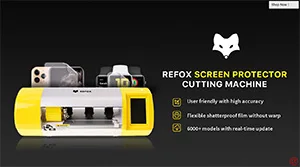 REFOX Screen Protector Cutting Machine – Make A Screen Protector In 15 Seconds