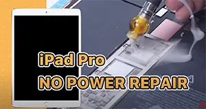 Cómo arreglar un iPad Pro que no enciende - Cortocircuito detectado por Rosin Dispenser