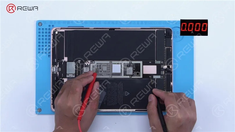 Wie man ein iPad Pro repariert, das sich nicht einschalten lässt - Kurzschluss vom Kolophoniumspender erkannt